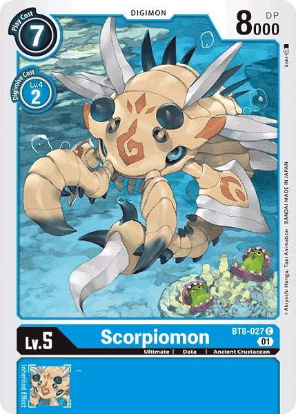 Image for Scorpiomon (BT8-027 C) (BT08) - Digimon Card Game