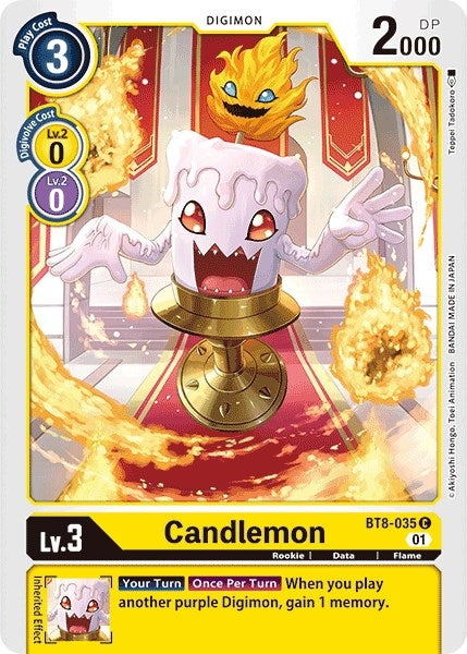 Image for Candlemon (BT8-035 C) (BT08) - Digimon Card Game