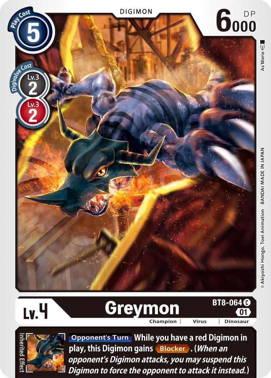 Image for Greymon (BT8-064 C) (BT08) - Digimon Card Game