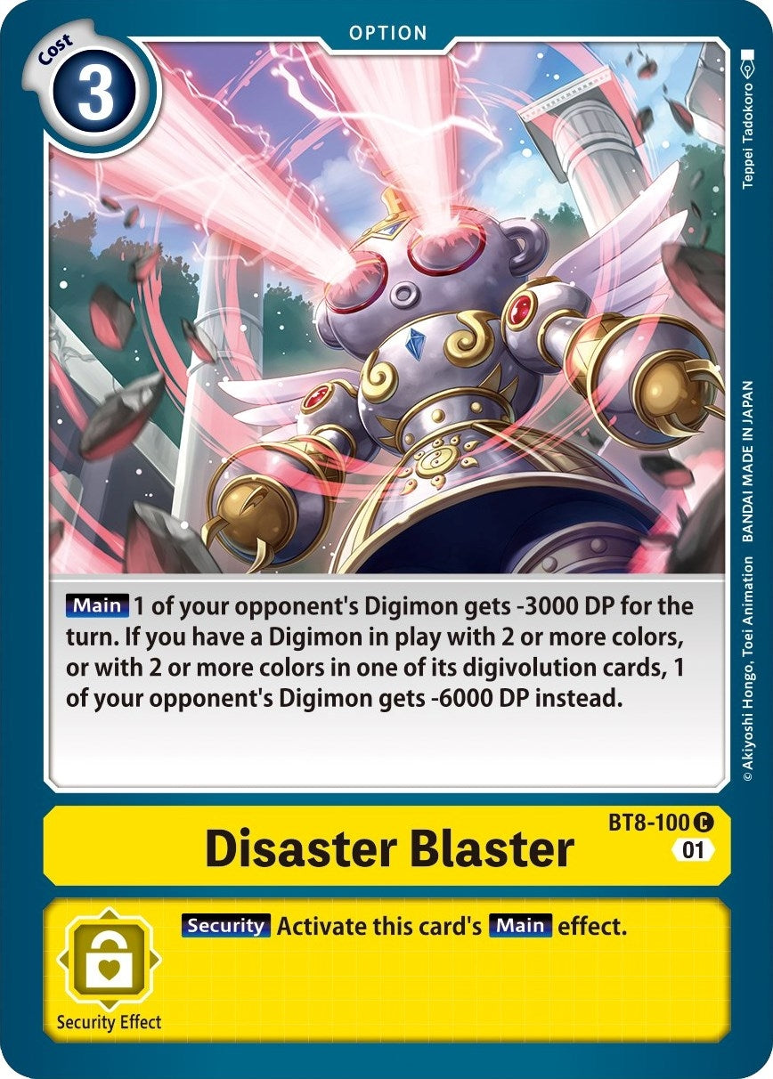 Image for Disaster Blaster (BT8-100 C) (BT08) - Digimon Card Game