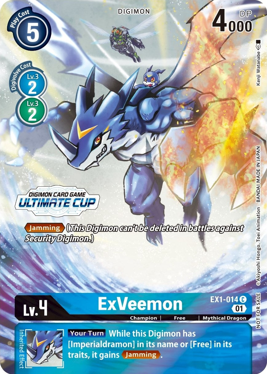 Image for ExVeemon - EX1-014 (Ultimate Cup 2022) (EX1-014 C) (EX01) - Digimon Card Game
