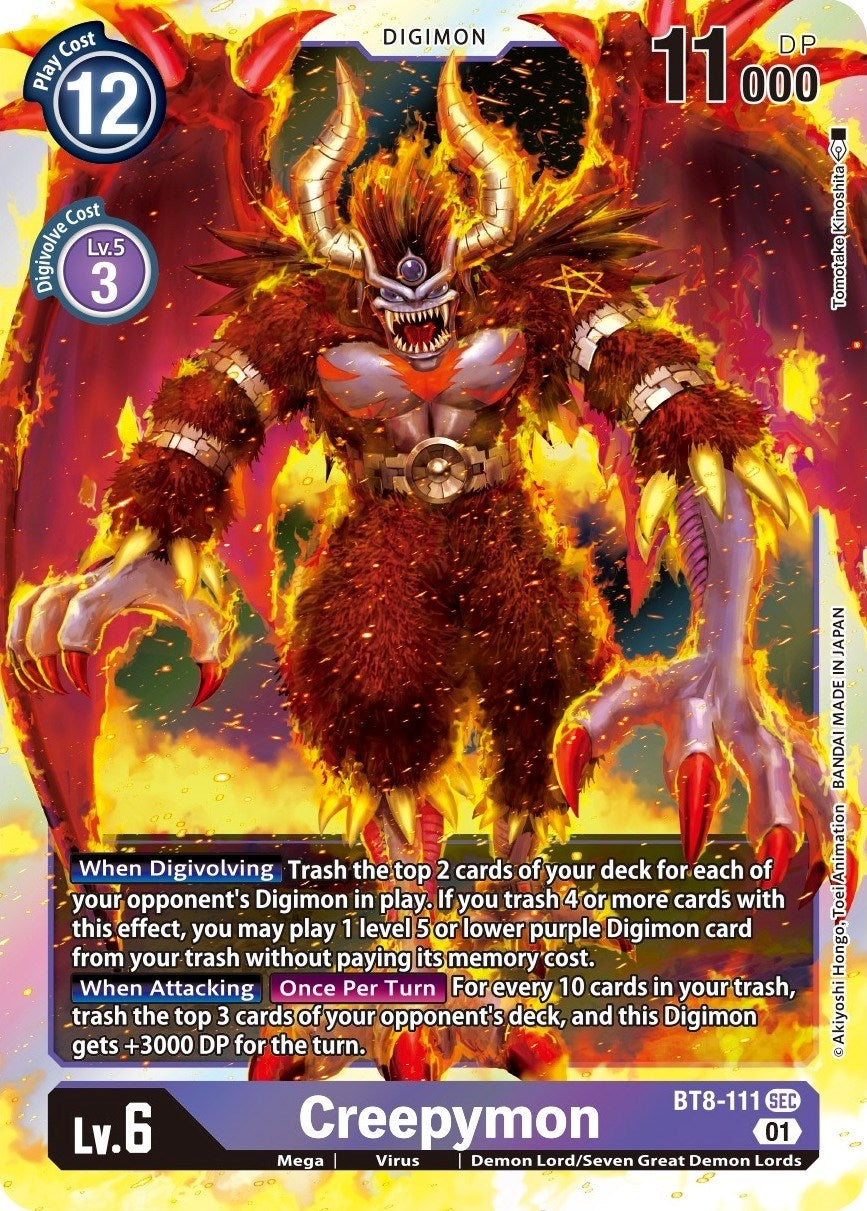 Image for Creepymon (BT8-111 SEC) (BT08) - Digimon Card Game