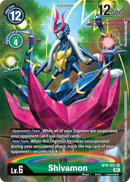 Image for Shivamon (Alternate Art) (BT8-057 SR) (BT08) - Digimon Card Game
