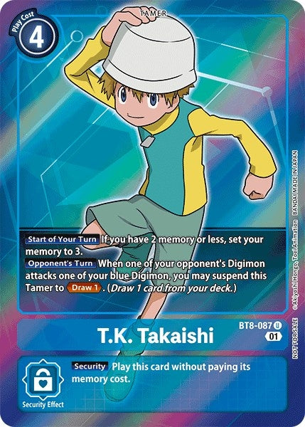 Image for T.K. Takaishi (Box Topper) (BT8-087 U) (BT08) - Digimon Card Game
