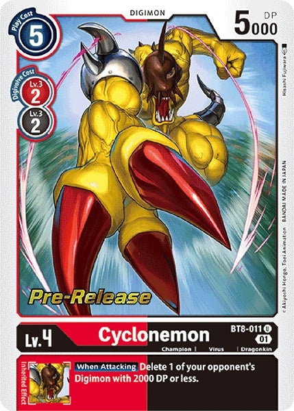 Image for Cyclonemon (BT8-011 U) (BT08_PR) - Digimon Card Game