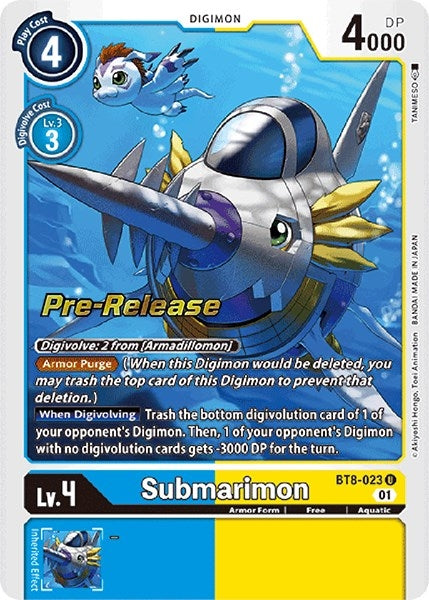 Image for Submarimon (BT8-023 U) (BT08_PR) - Digimon Card Game