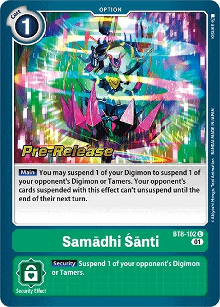 Image for Samadhi Santi (BT8-102 U) (BT08_PR) - Digimon Card Game