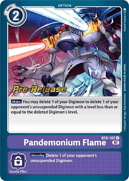 Image for Pandemonium Flame (BT8-107 U) (BT08_PR) - Digimon Card Game