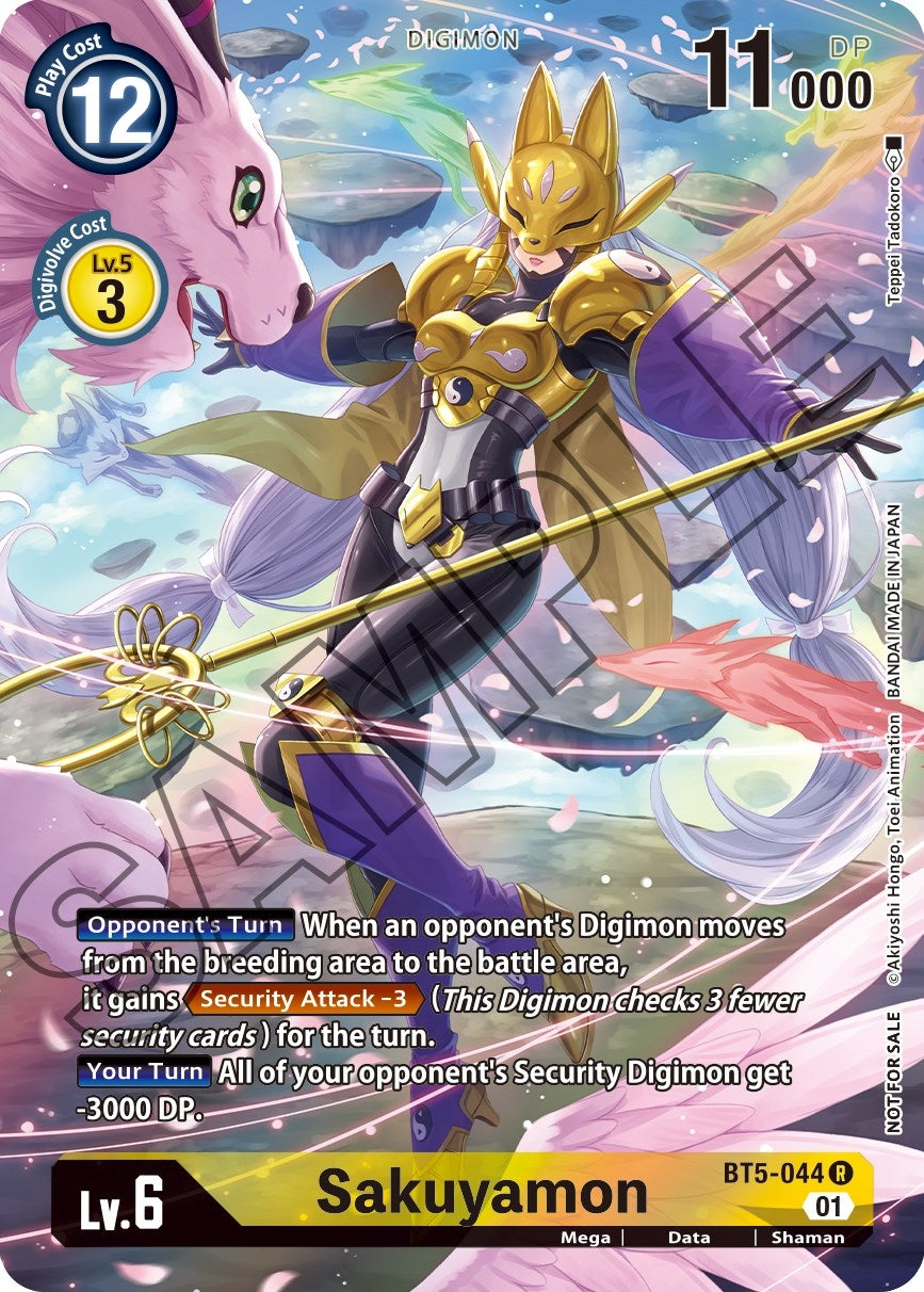 Image for Sakuyamon (Tamer's Card Set 1) (BT5-044 R) (BT05) - Digimon Card Game