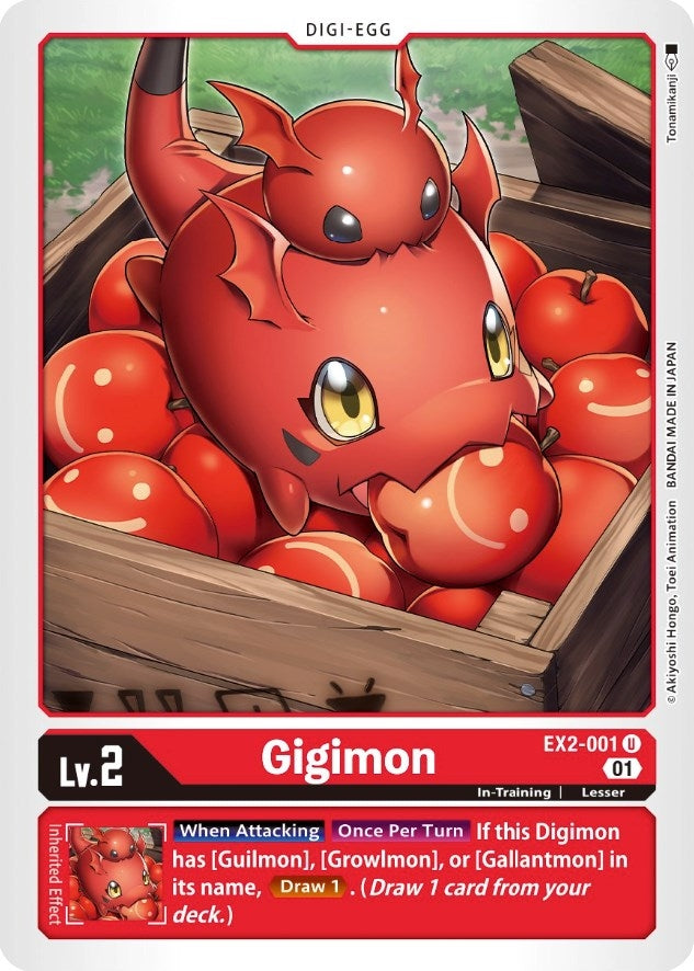 Image for Gigimon (EX2-001 U) (EX02) - Digimon Card Game