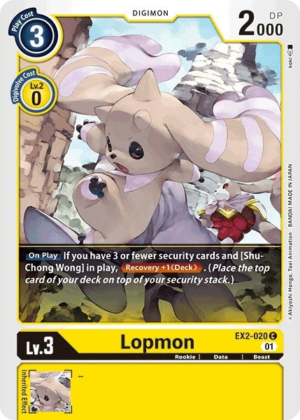 Image for Lopmon (EX2-020 C) (EX02) - Digimon Card Game
