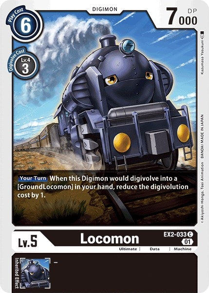 Image for Locomon (EX2-033 C) (EX02) - Digimon Card Game