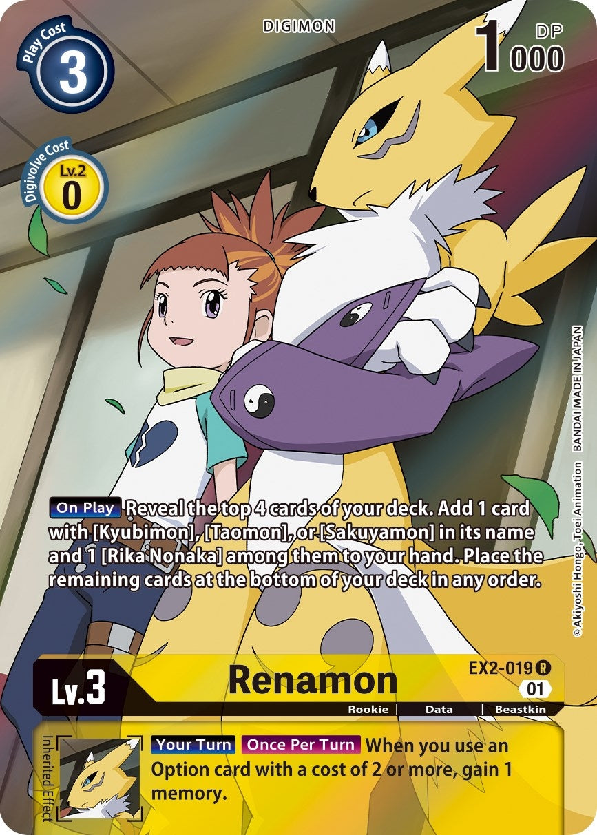 Image for Renamon (Alternate Art) (EX2-019 R) (EX02) - Digimon Card Game