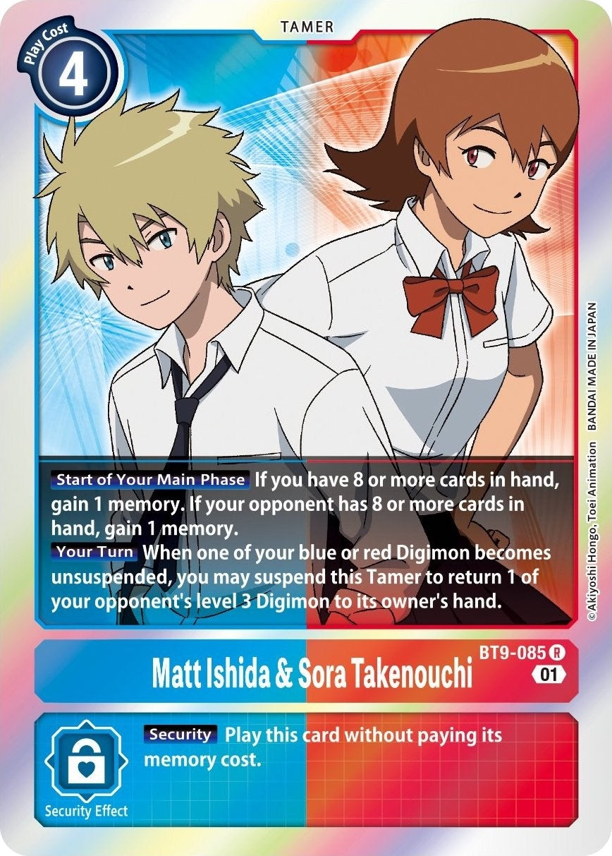 Image for Matt Ishida & Sora Takenouchi (BT9-085 R) (BT09) - Digimon Card Game