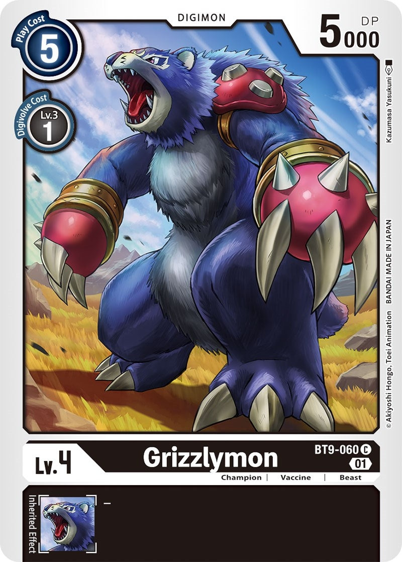 Image for Grizzlymon (BT9-060 C) (BT09) - Digimon Card Game