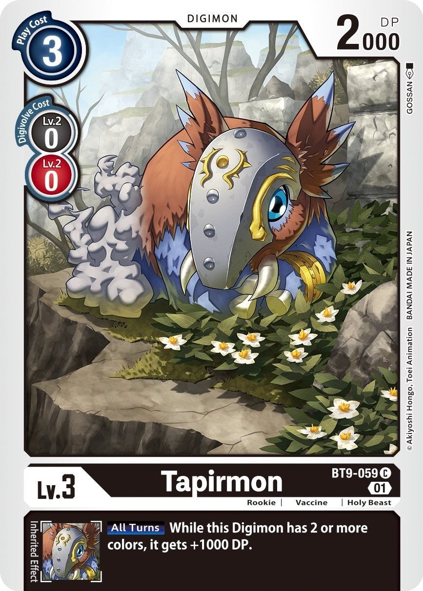 Image for Tapirmon (BT9-059 C) (BT09) - Digimon Card Game
