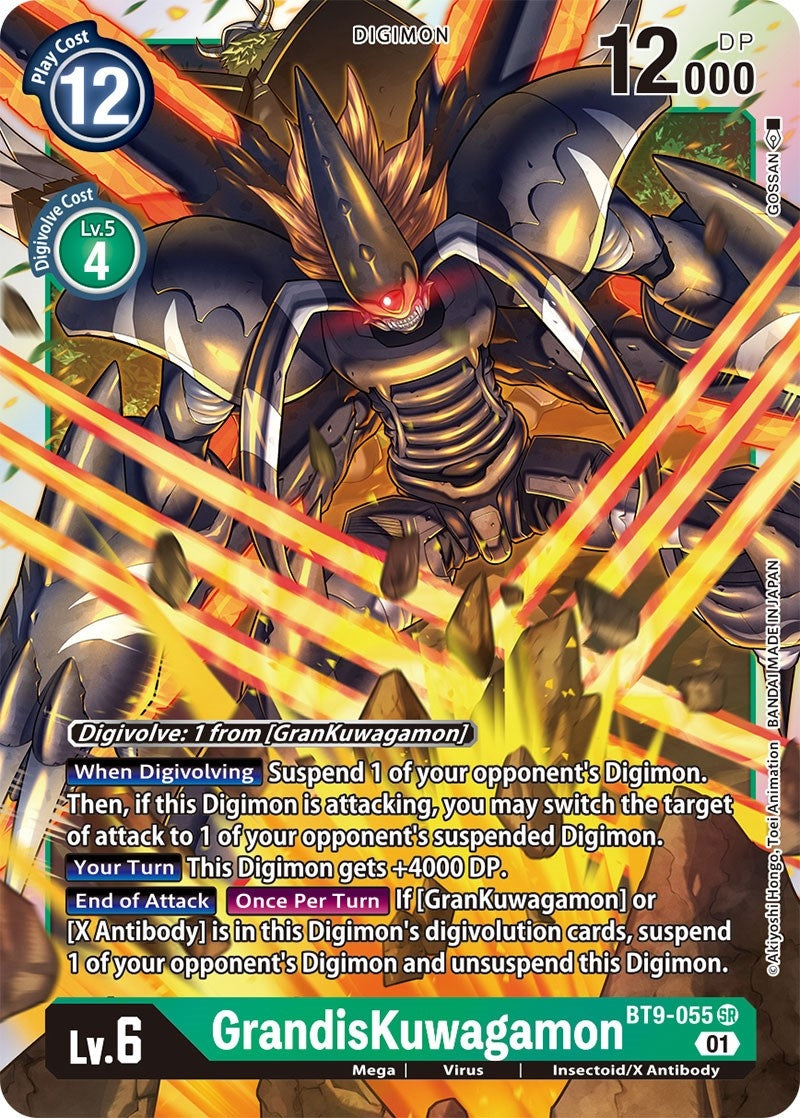 Image for GrandisKuwagamon (BT9-055 SR) (BT09) - Digimon Card Game