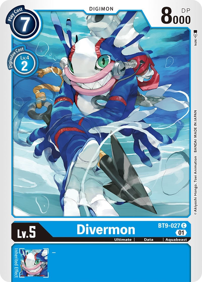 Image for Divermon (BT9-027 C) (BT09) - Digimon Card Game