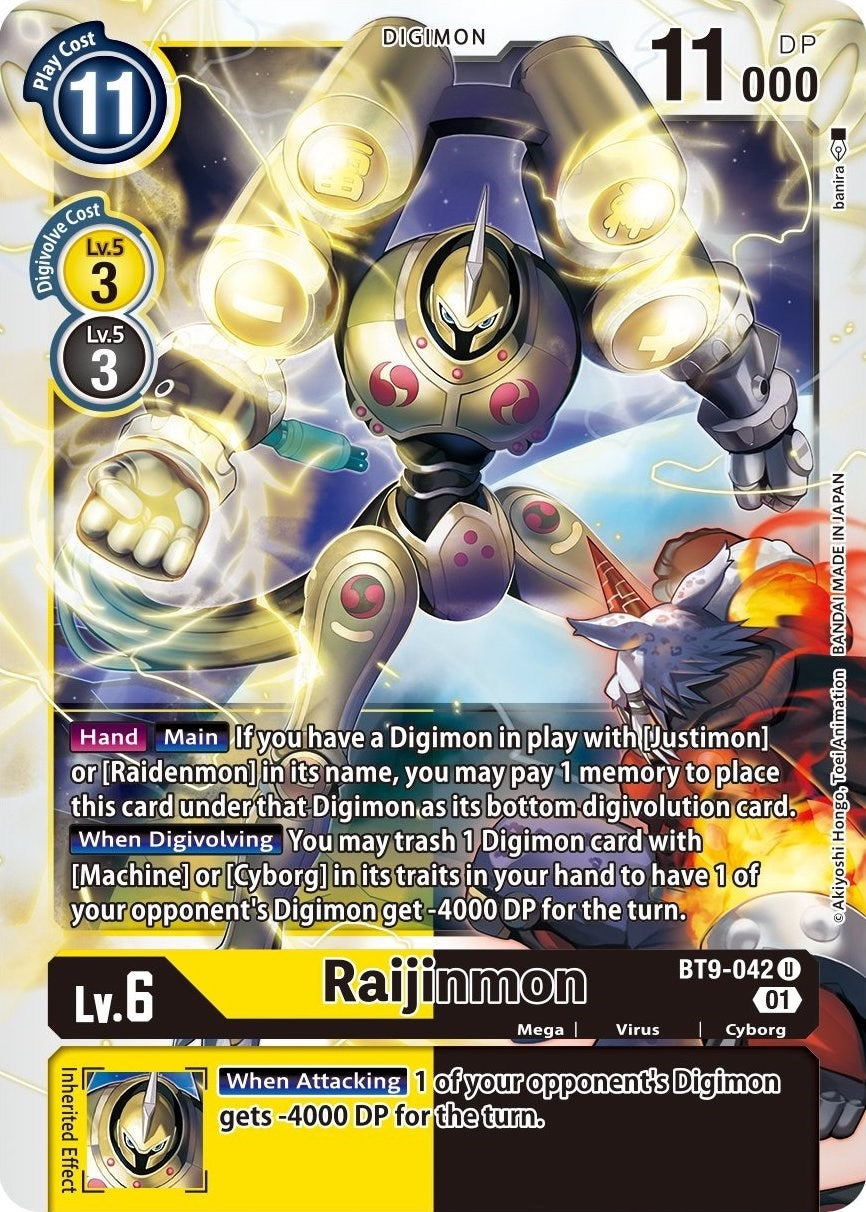 Image for Raijinmon (BT9-042 U) (BT09) - Digimon Card Game