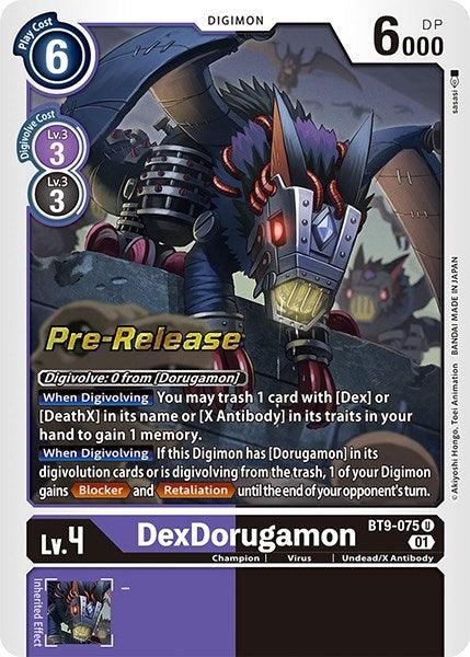 Image for DexDorugamon (BT9-075 U) (BT09_PR) - Digimon Card Game