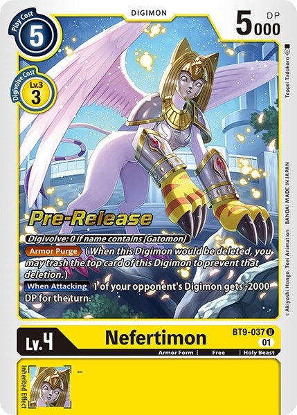 Image for Nefertimon (BT9-037 U) (BT09_PR) - Digimon Card Game