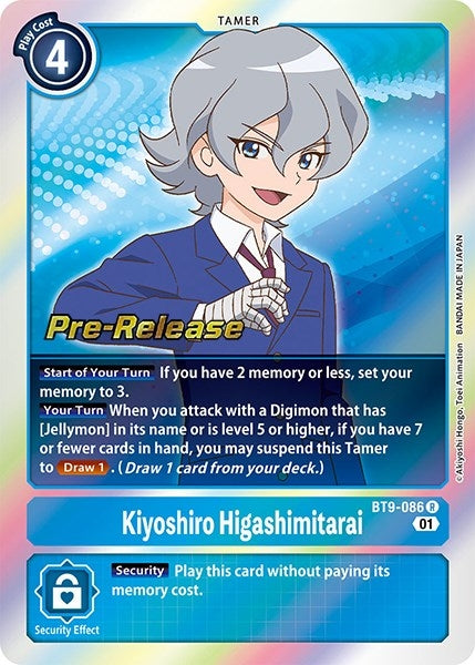 Image for Kiyoshiro Higashimitarai (BT9-086 R) (BT09_PR) - Digimon Card Game