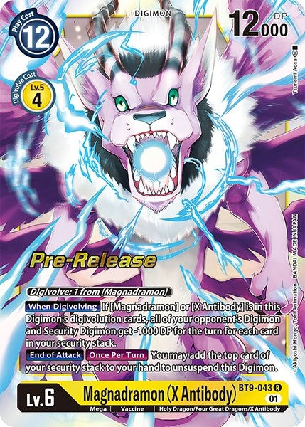 Image for Magnadramon (X Antibody) (BT9-043 R) (BT09_PR) - Digimon Card Game