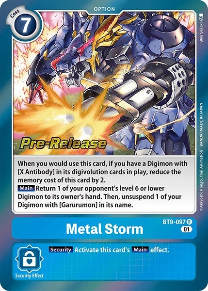 Image for Metal Storm (BT9-097 R) (BT09_PR) - Digimon Card Game