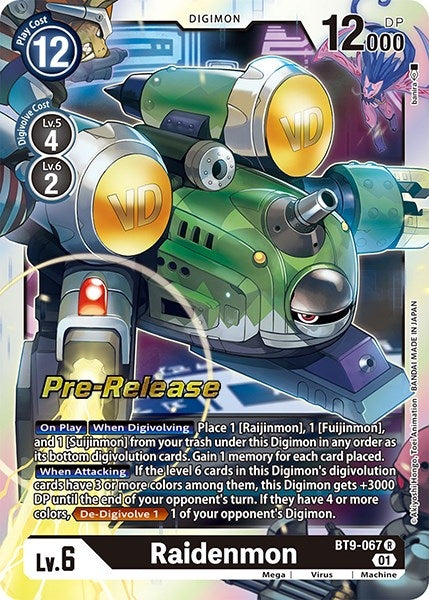 Image for Raidenmon (BT9-067 R) (BT09_PR) - Digimon Card Game
