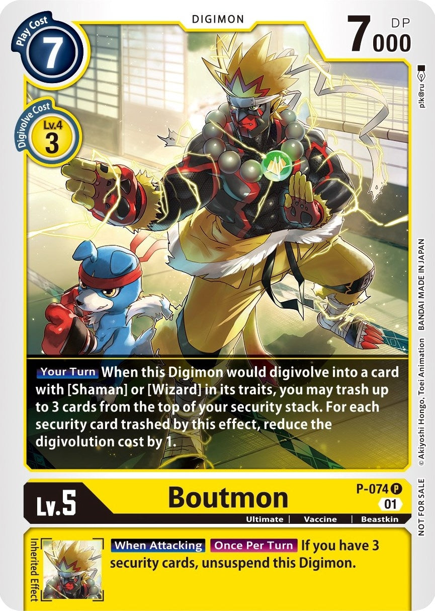 Image for Boutmon (P-074 P) (D-PR) - Digimon Card Game