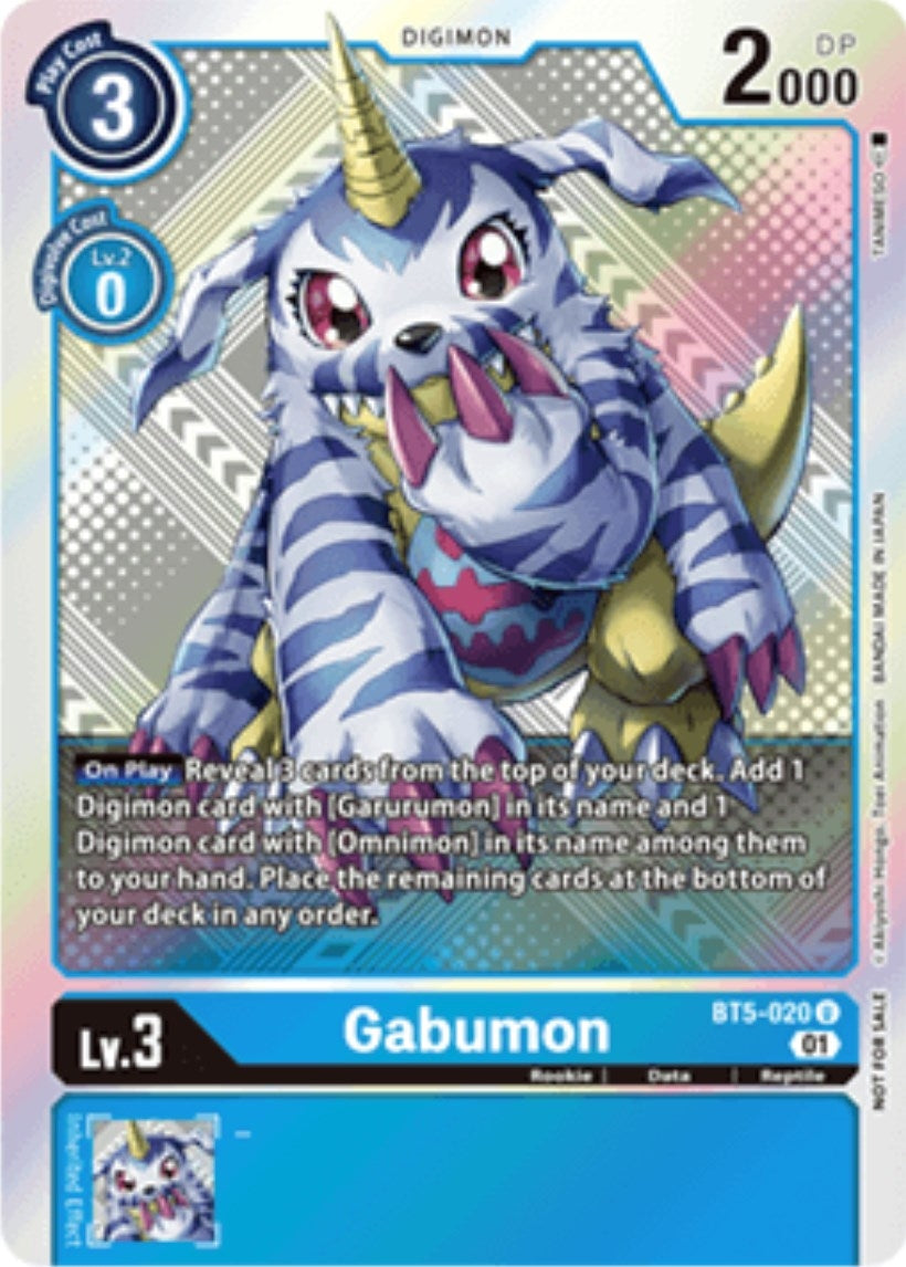 Image for Gabumon (X Record Pre-Release Tournament Winner Card) (BT5-020 U) (BT09_PR) - Digimon Card Game