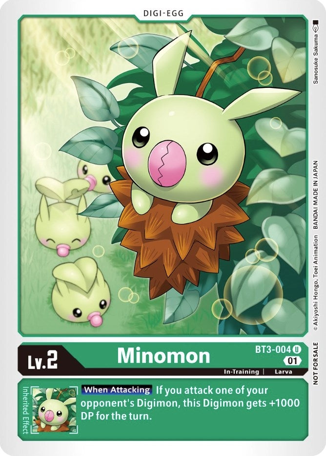 Image for Minomon (Winner Pack X Record) (BT3-004 U) (BT01-03A) - Digimon Card Game