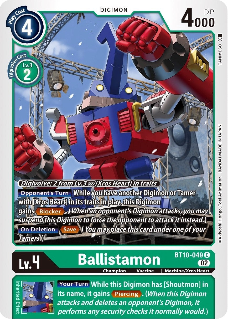 Image for Ballistamon (BT10-049 C) (BT10) - Digimon Card Game