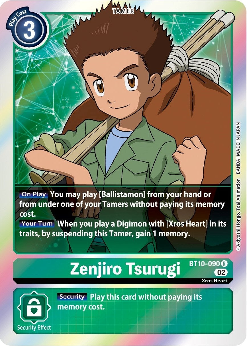 Image for Zenjiro Tsurugi (BT10-090 R) (BT10) - Digimon Card Game