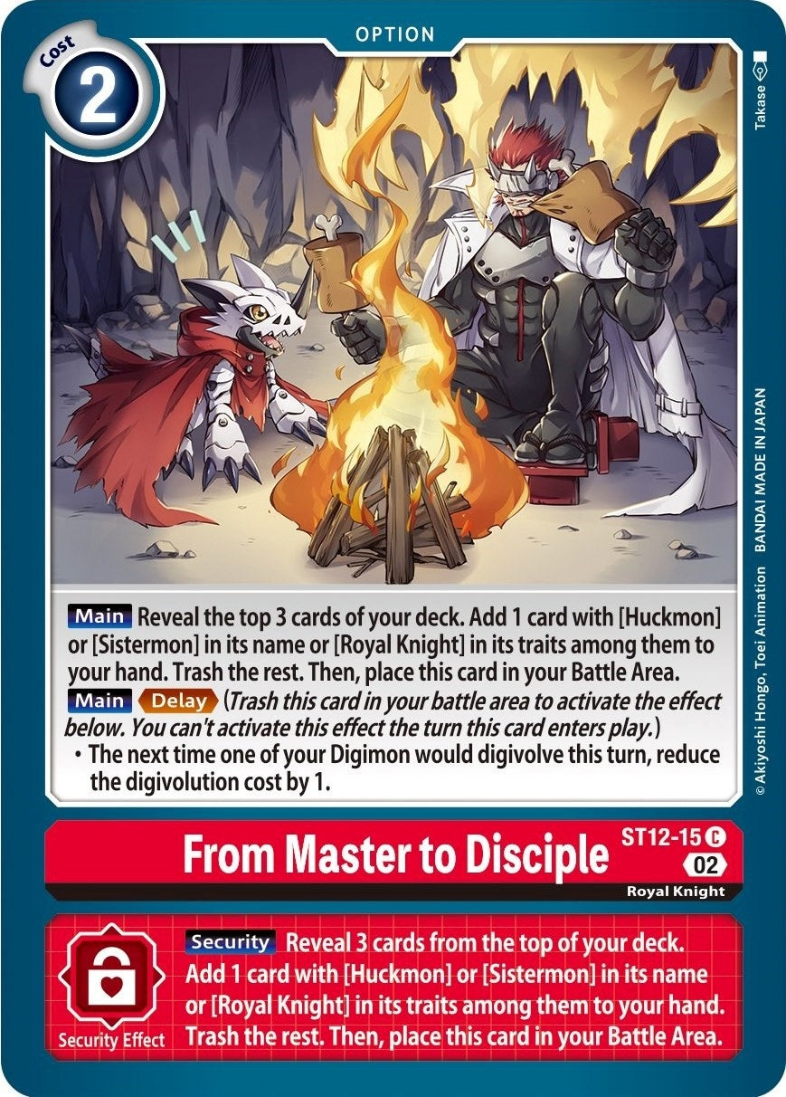 Image for From Master to Disciple (ST12-15 C) (ST-12) - Digimon Card Game