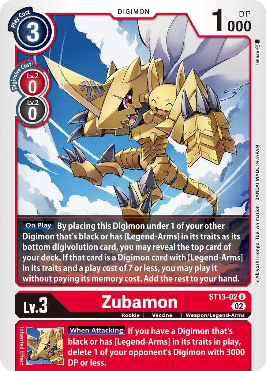 Image for Zubamon (ST13-02 U) (ST-13) - Digimon Card Game