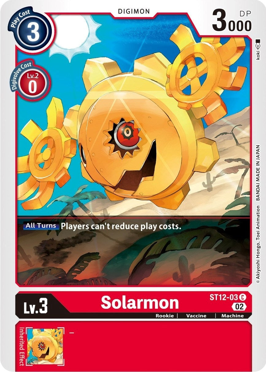 Image for Solarmon (ST12-03 C) (ST-12) - Digimon Card Game