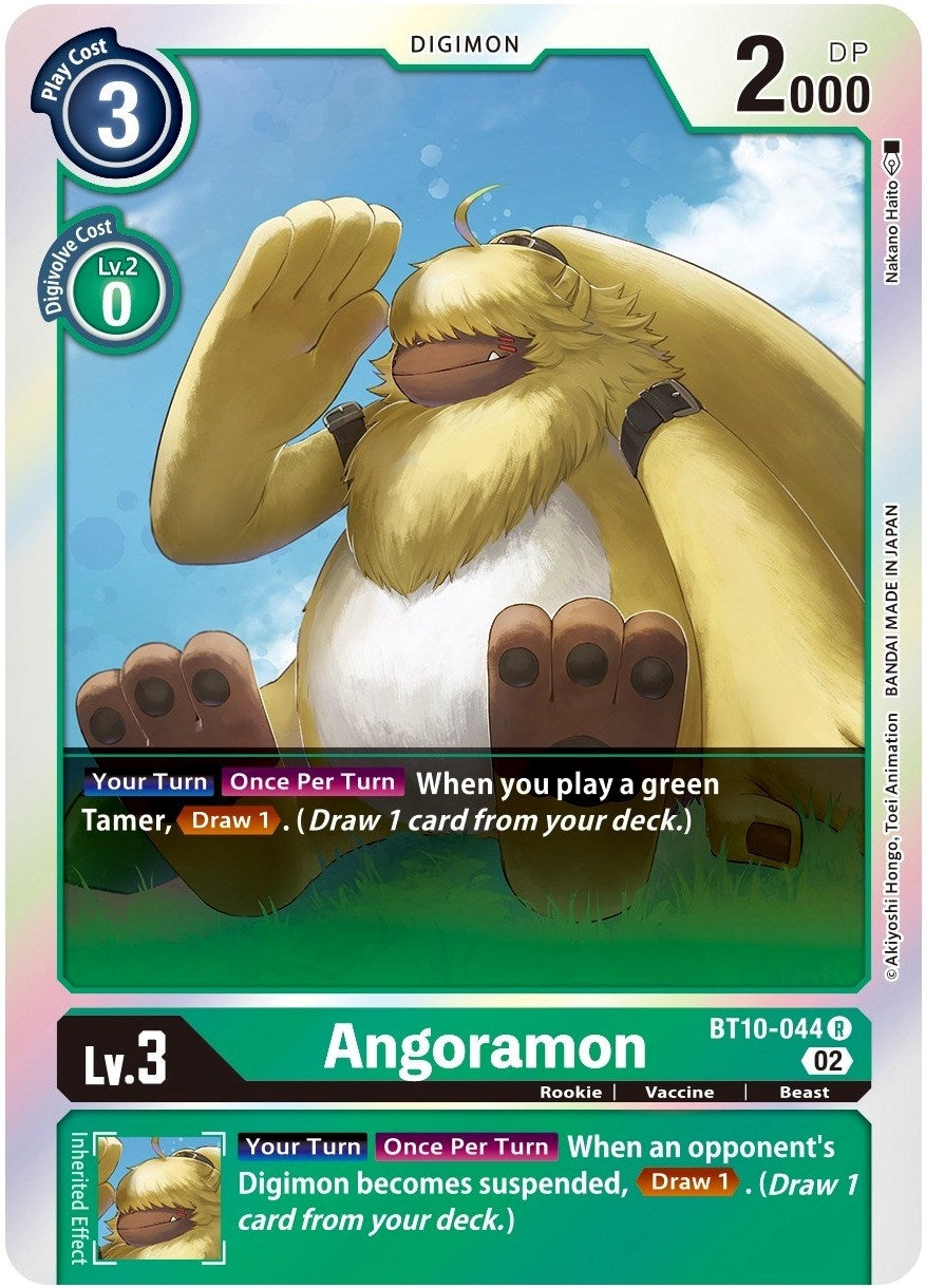 Image for Angoramon (BT10-044 R) (BT10) - Digimon Card Game
