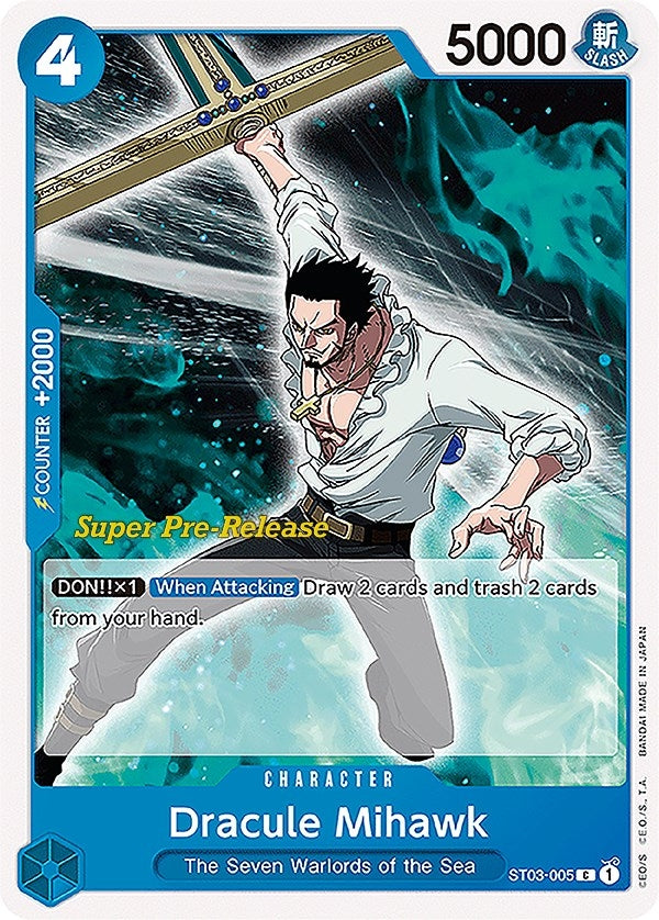 Image for Dracule Mihawk (ST03-005) (ST-03 PRE) - One Piece Card Game
