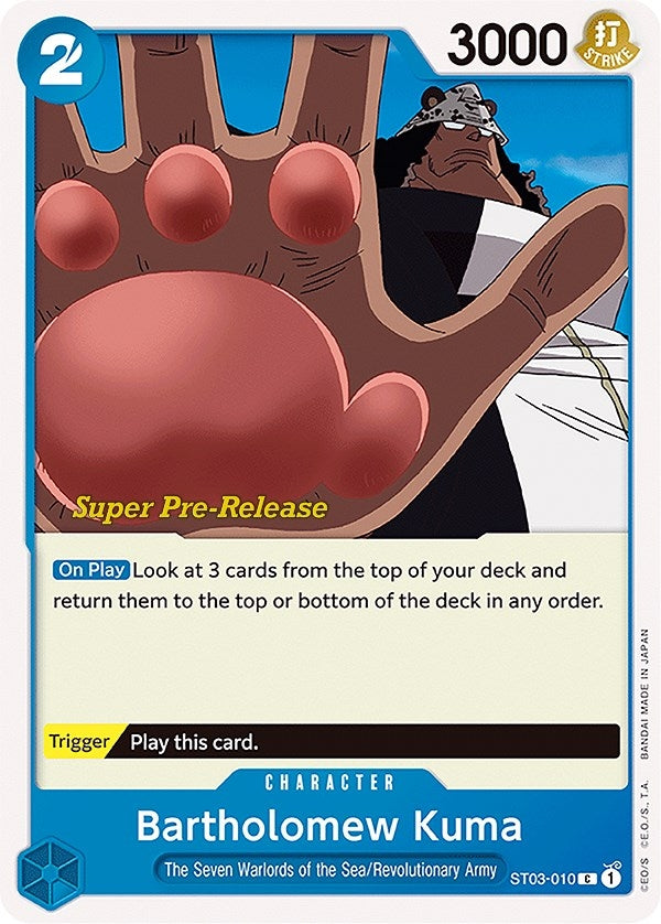 Image for Bartholomew Kuma (ST03-010) (ST-03 PRE) - One Piece Card Game