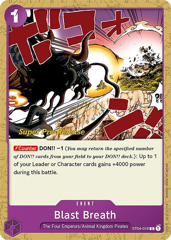 Image for Blast Breath (ST04-016) (ST-04 PRE) - One Piece Card Game