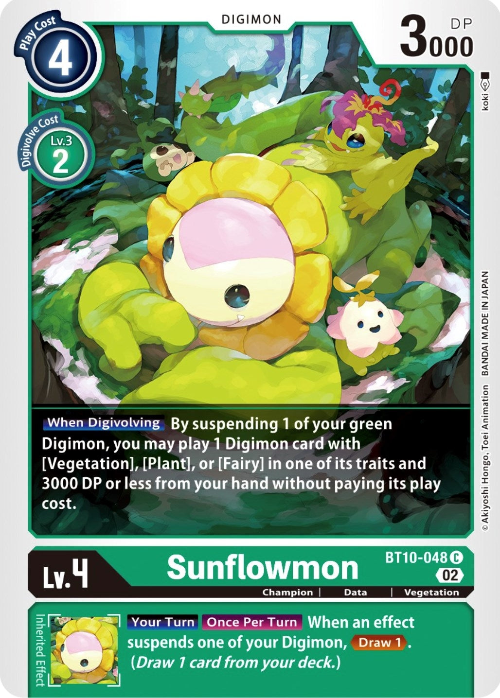 Image for Sunflowmon (BT10-048 C) (BT10) - Digimon Card Game