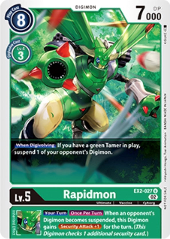 Image for Rapidmon - EX2-027 (Tamer Party Vol. 6 Promo) (EX2-027 U) (EX02) - Digimon Card Game