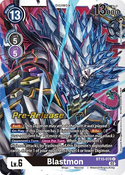Image for Blastmon (BT10-070 U) (BT10_PR) - Digimon Card Game