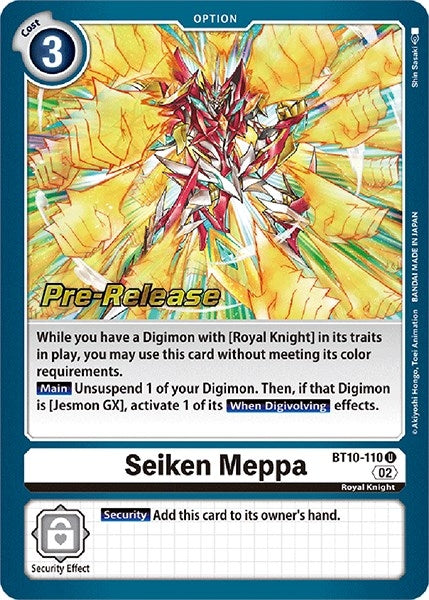 Image for Seiken Meppa (BT10-110 U) (BT10_PR) - Digimon Card Game