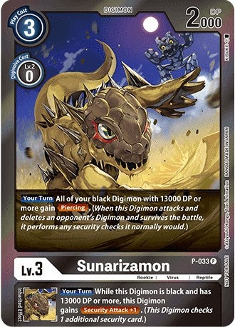 Image for Sunarizamon (Gift Box 2022) (P-033 P) (D-PR) - Digimon Card Game