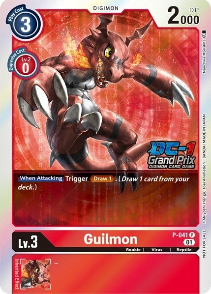 Image for Guilmon (DC-1 2022 Stamped) (P-041 P) (D-PR) - Digimon Card Game