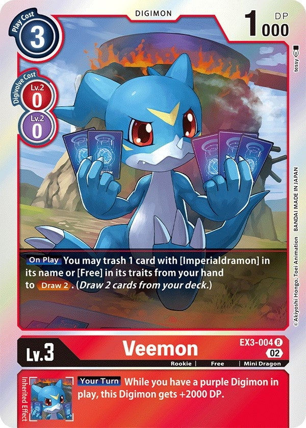 Image for Veemon (EX3-004 R) (EX03) - Digimon Card Game
