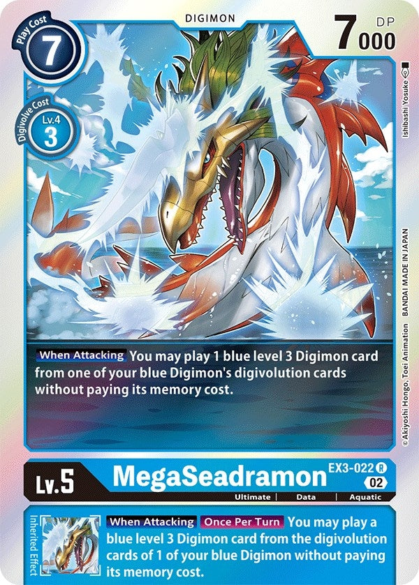 Image for MegaSeadramon (EX3-022 R) (EX03) - Digimon Card Game