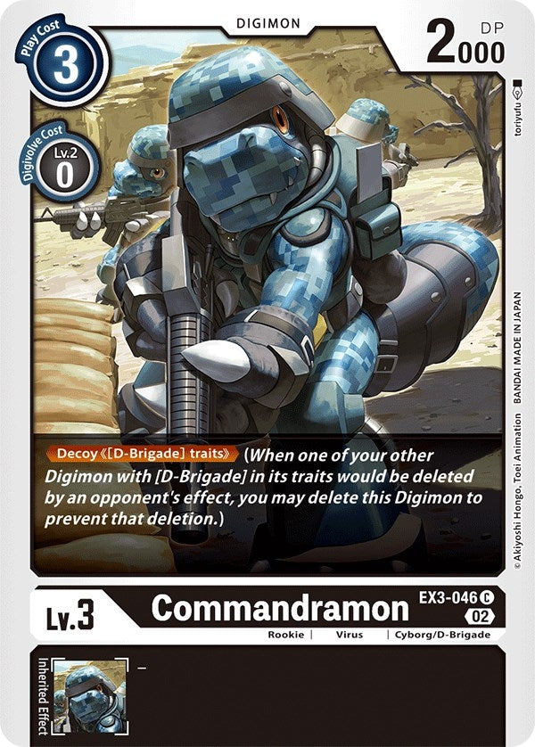 Image for Commandramon (EX3-046 C) (EX03) - Digimon Card Game